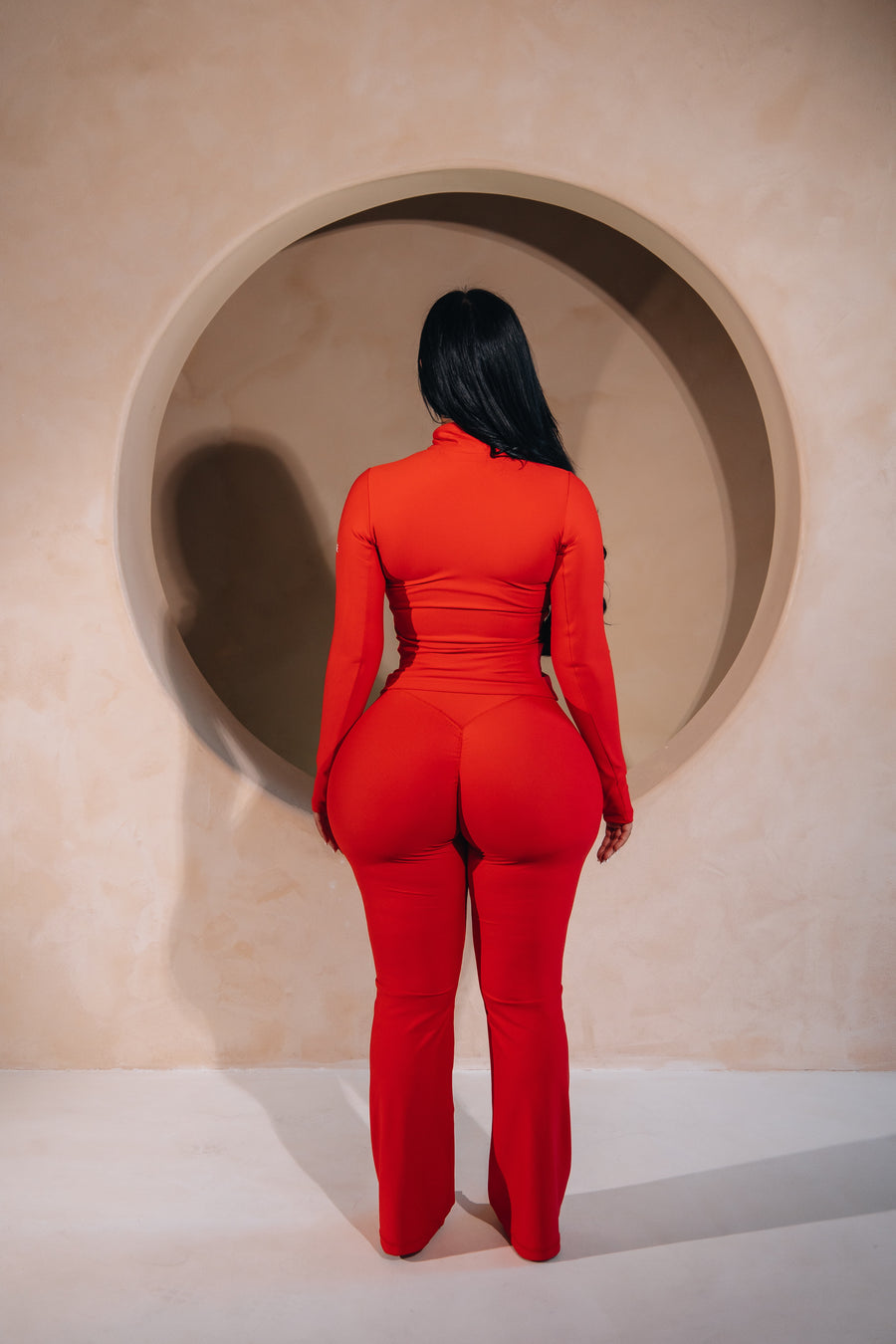 Red Jacket, back view