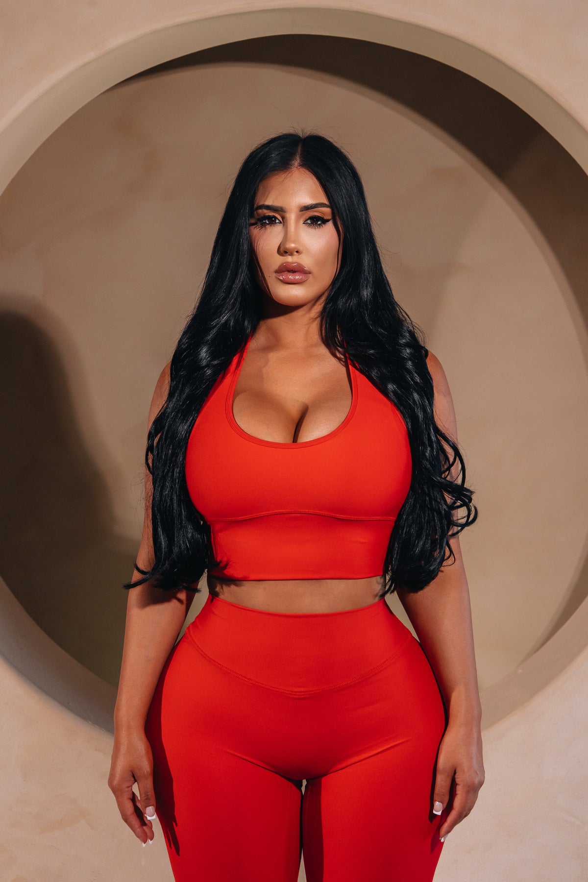 Red Sports Bra