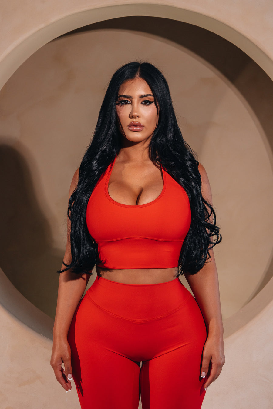 Red Sports Bra